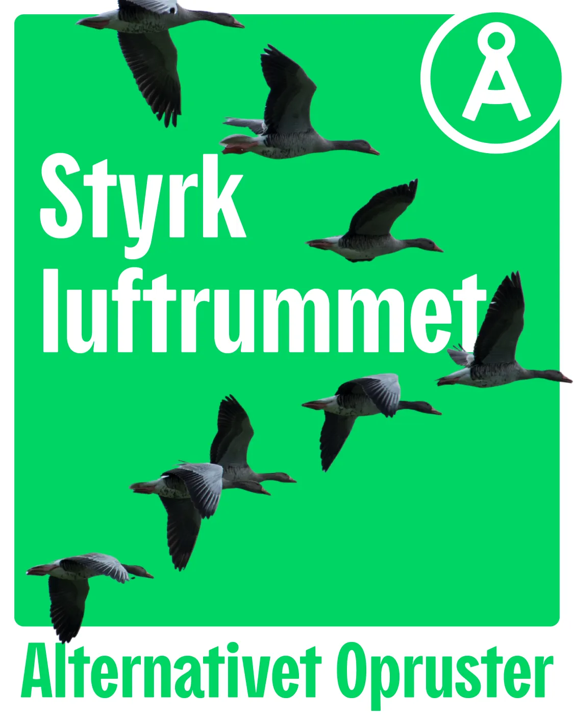 Styrk Luftrummet plakat