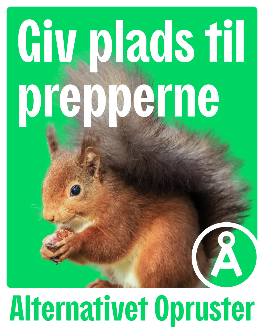 Giv plads til prepperne plakat